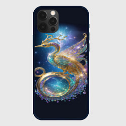 Чехол для iPhone 12 Pro Max Сверкающая птица удачи, цвет: 3D-черный