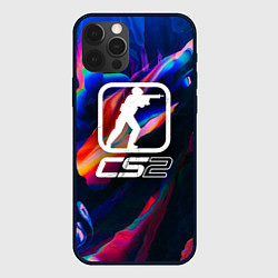 Чехол для iPhone 12 Pro Max КС2 логотип, цвет: 3D-черный