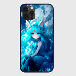 Чехол для iPhone 12 Pro Max Снежная лиса в стиле аниме, цвет: 3D-черный
