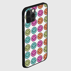 Чехол для iPhone 12 Pro Max Smiley face, цвет: 3D-черный — фото 2