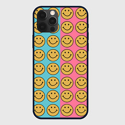 Чехол для iPhone 12 Pro Max Smiley, цвет: 3D-черный