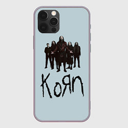 Чехол для iPhone 12 Pro Max Korn band, цвет: 3D-серый