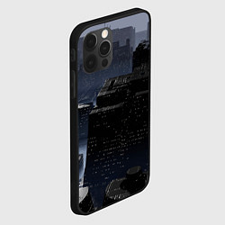 Чехол для iPhone 12 Pro Max Тёмный киберпанковый город, цвет: 3D-черный — фото 2