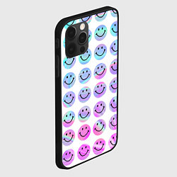 Чехол для iPhone 12 Pro Max Smiley holographic, цвет: 3D-черный — фото 2