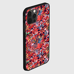 Чехол для iPhone 12 Pro Max Осенние цветы с пятнами, цвет: 3D-черный — фото 2