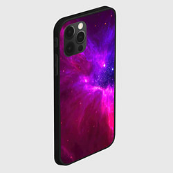 Чехол для iPhone 12 Pro Max Бескрайнее космическое пространство - галактика, цвет: 3D-черный — фото 2