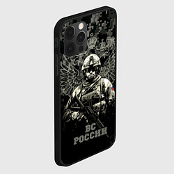 Чехол для iPhone 12 Pro Max ВС России Спецназ штурмовик, цвет: 3D-черный — фото 2