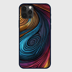 Чехол для iPhone 12 Pro Max Gradient madness, цвет: 3D-черный