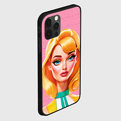 Чехол для iPhone 12 Pro Max Нейросеть - Барби аниме, цвет: 3D-черный — фото 2