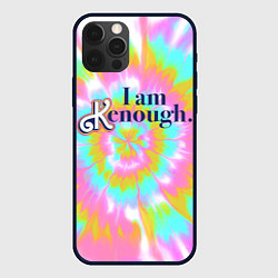 Чехол для iPhone 12 Pro Max I am Kenough - retro tie-dye, цвет: 3D-черный