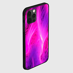 Чехол для iPhone 12 Pro Max Pink abstract texture, цвет: 3D-черный — фото 2