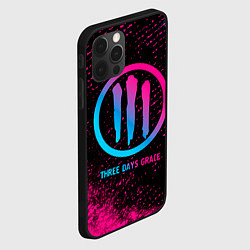 Чехол для iPhone 12 Pro Max Three Days Grace - neon gradient, цвет: 3D-черный — фото 2