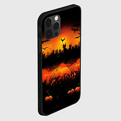 Чехол для iPhone 12 Pro Max Кошки хэллоуина, цвет: 3D-черный — фото 2