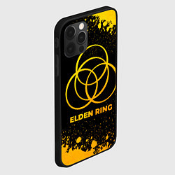 Чехол для iPhone 12 Pro Max Elden Ring - gold gradient, цвет: 3D-черный — фото 2