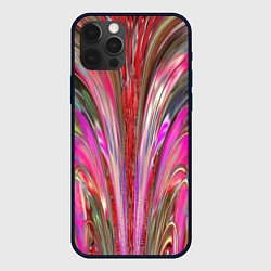 Чехол iPhone 12 Pro Max Размытый узор с розовыми и серыми тонами