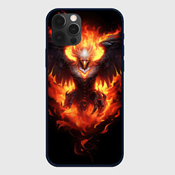 Чехол для iPhone 12 Pro Max Стремительный Феникс, цвет: 3D-черный