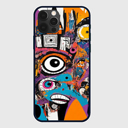 Чехол iPhone 12 Pro Max Глаз в смеси современных искусств - абстракционизм