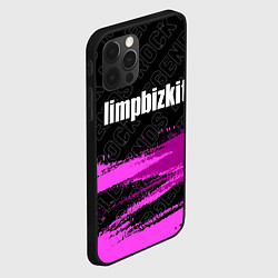 Чехол для iPhone 12 Pro Max Limp Bizkit rock legends: символ сверху, цвет: 3D-черный — фото 2