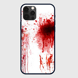 Чехол для iPhone 12 Pro Max Брызги крови, цвет: 3D-черный