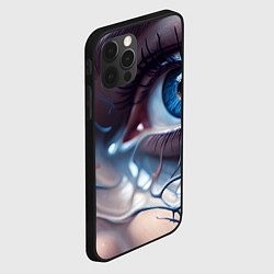 Чехол для iPhone 12 Pro Max Нейро око, цвет: 3D-черный — фото 2