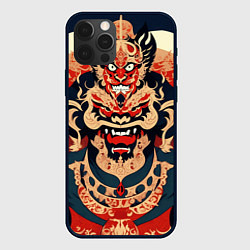 Чехол для iPhone 12 Pro Max Татуировка дракон в японском стиле, цвет: 3D-черный