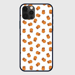 Чехол для iPhone 12 Pro Max Мини капибары, цвет: 3D-черный