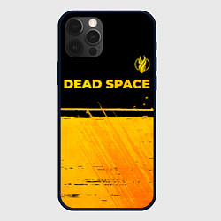 Чехол для iPhone 12 Pro Max Dead Space - gold gradient посередине, цвет: 3D-черный