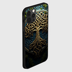 Чехол для iPhone 12 Pro Max Кельты: древо жизни, цвет: 3D-черный — фото 2