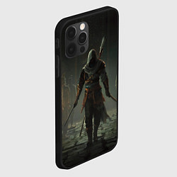 Чехол для iPhone 12 Pro Max Герой assassins creed jade, цвет: 3D-черный — фото 2