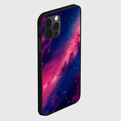 Чехол для iPhone 12 Pro Max Галактика в розовом цвете, цвет: 3D-черный — фото 2