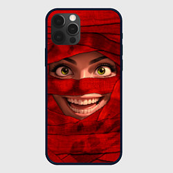 Чехол для iPhone 12 Pro Max Бандаж мумии красный, цвет: 3D-черный