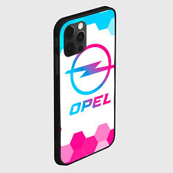 Чехол для iPhone 12 Pro Max Opel neon gradient style, цвет: 3D-черный — фото 2