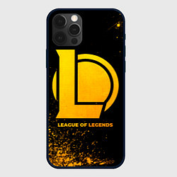 Чехол для iPhone 12 Pro Max League of Legends - gold gradient, цвет: 3D-черный