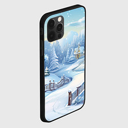 Чехол для iPhone 12 Pro Max Снежная тропинка, цвет: 3D-черный — фото 2