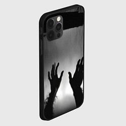 Чехол для iPhone 12 Pro Max Руки зомби в ночном тумане, цвет: 3D-черный — фото 2