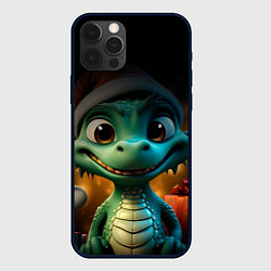 Чехол для iPhone 12 Pro Max Дракончик 2024 год, цвет: 3D-черный