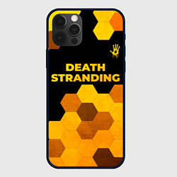 Чехол iPhone 12 Pro Max Death Stranding - gold gradient посередине