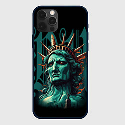 Чехол для iPhone 12 Pro Max Статуя свободы в New York США, цвет: 3D-черный