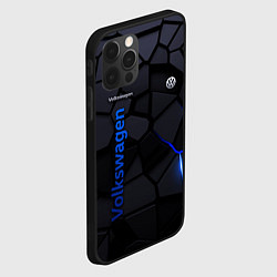 Чехол для iPhone 12 Pro Max Volkswagen - плиты с эффектом свечения, цвет: 3D-черный — фото 2