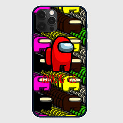 Чехол для iPhone 12 Pro Max Among us games, цвет: 3D-черный