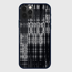 Чехол для iPhone 12 Pro Max Абстракция стёртая краска тёмно-серый, цвет: 3D-черный