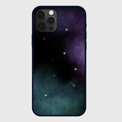 Чехол для iPhone 12 Pro Max Космос и звезды на темном фоне, цвет: 3D-черный
