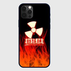 Чехол для iPhone 12 Pro Max Stalker 2 flame, цвет: 3D-черный