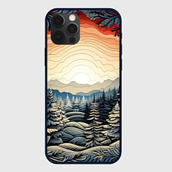 Чехол iPhone 12 Pro Max Искрящиеся снежинки в вальсе волшебства