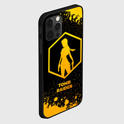 Чехол для iPhone 12 Pro Max Tomb Raider - gold gradient, цвет: 3D-черный — фото 2