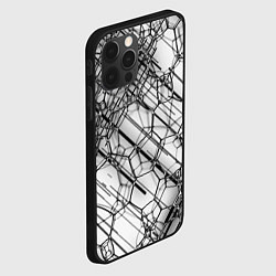 Чехол для iPhone 12 Pro Max Зеркальные узоры, цвет: 3D-черный — фото 2