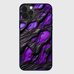 Чехол iPhone 12 Pro Max Фиолетовая текучая субстанция