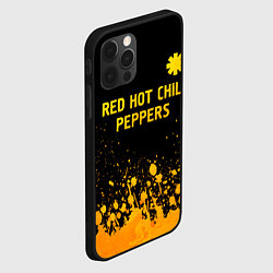 Чехол для iPhone 12 Pro Max Red Hot Chili Peppers - gold gradient посередине, цвет: 3D-черный — фото 2