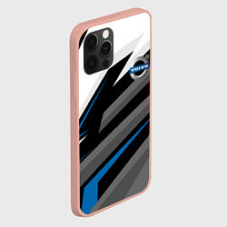 Чехол для iPhone 12 Pro Max Volvo - blue sport, цвет: 3D-светло-розовый — фото 2