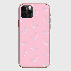 Чехол для iPhone 12 Pro Max Розовая луна, цвет: 3D-светло-розовый